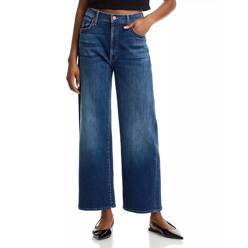 MOTHER The Dodger Ankle 29 Wide Leg On Your Left Jeans Dark Wash